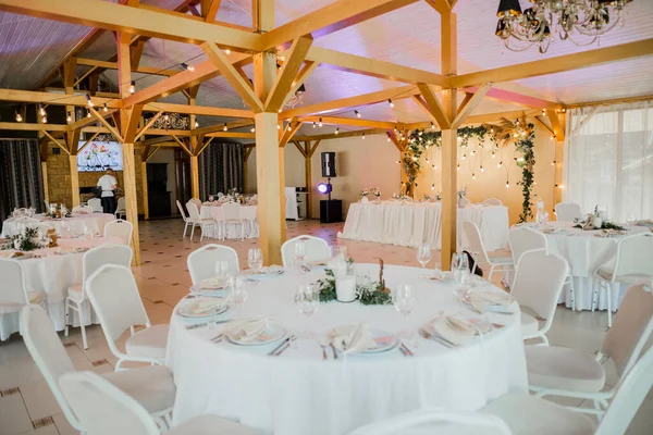 Wedding Decor Table Restaurant — Stock Photo, Image