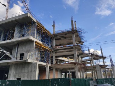 büyük inşaat alanı ve beton