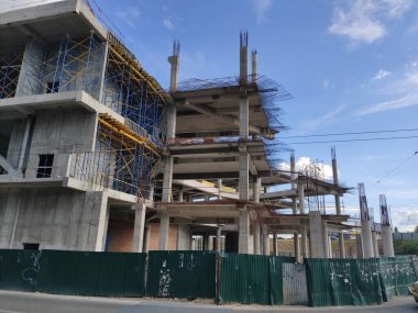 büyük inşaat alanı ve beton