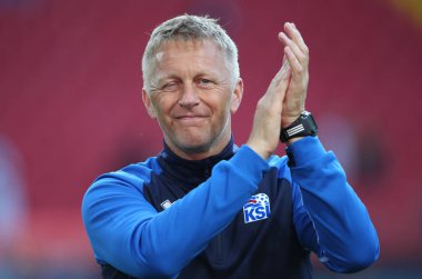 16.06.2018. Moskova, Rusça: Hallgrimsson, futbol FIFA Dünya Kupası Rusya 2018, D grubu sonunda maç arasında Arjantin v İzlanda Moscow Spartak stadyumu.