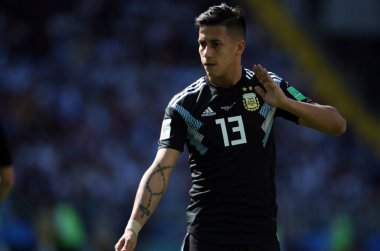 16.06.2018. Moskova, Rusya: Meza eylem sırasında maç FIFA Dünya Kupası Rusya 2018, D grubu, futbol maç arasında Arjantin v İzlanda Moscow Spartak stadyumu.