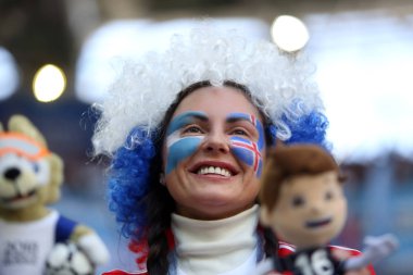 16.06.2018. Moskova, Rusya: FIFA Dünya Kupası Rusya 2018, D grubu, maç sırasında eylem futbol maçı arasında Arjantin v İzlanda Moscow Spartak stadyumu.
