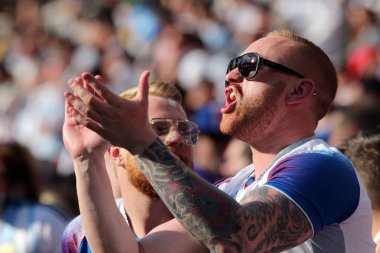 16.06.2018. Moskova, Rusya: İzlanda şofben maç sırasında FIFA Dünya Kupası Rusya 2018, D grubu, futbol ses maç arasında Arjantin v İzlanda Moscow Spartak stadyumu.