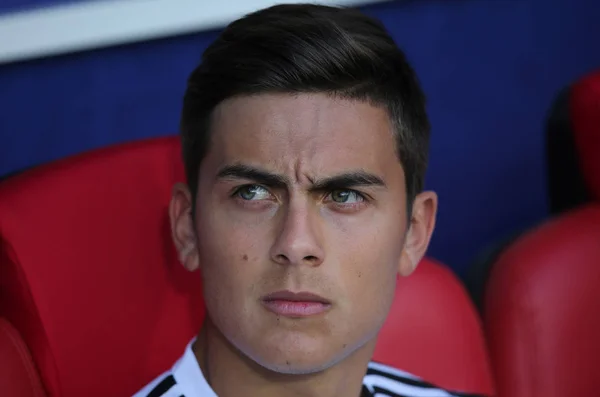 2018 Москви Російська Пол Dybala Дії Під Час Матчу Фіфа — стокове фото