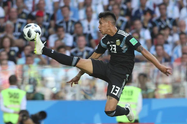 16.06.2018. Moskova, Rusya: Meza eylem sırasında maç FIFA Dünya Kupası Rusya 2018, D grubu, futbol maç arasında Arjantin v İzlanda Moscow Spartak stadyumu.