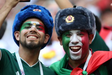 17.06.2018. Moskova, Rusya: FIFA Dünya Kupası Rusya 2018, F Grubu, futbol sırasında eylem arasında Almanya v Meksika Moskova'da Lujniki Stadyumu eşleme.