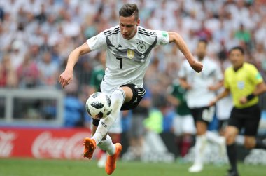 17.06.2018. Moskova, Rusya: Draxler eylem, futbol FIFA Dünya Kupası Rusya 2018, F Grubu sırasında Almanya v Meksika Moskova'da Lujniki Stadyumu arasında eşleme.