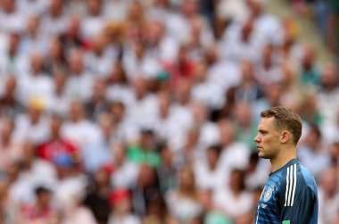 17.06.2018. Moskova, Rusya: Manuel Neuer eylem sırasında FIFA Dünya Kupası Rusya 2018, F Grubu, futbol maç arasında Almanya v Meksika Moskova'da Lujniki Stadyumu.
