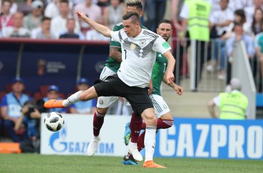 17.06.2018. Moskova, Rusya: Draxler eylem, futbol FIFA Dünya Kupası Rusya 2018, F Grubu sırasında Almanya v Meksika Moskova'da Lujniki Stadyumu arasında eşleme.