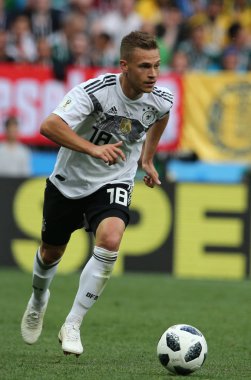 17.06.2018. Moskova, Rusya: Guardado eylem sırasında FIFA Dünya Kupası Rusya 2018, F Grubu, futbol maç arasında Almanya v Meksika Moskova'da Lujniki Stadyumu.