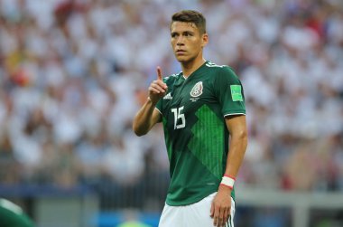 17.06.2018. Moskova, Rusya: Moreno, futbol FIFA Dünya Kupası Rusya 2018, F Grubu sırasında eylem maç arasında Almanya v Meksika Moskova'da Lujniki Stadyumu.