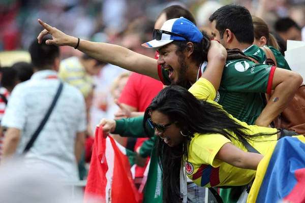 17.06.2018. Moskova, Rusya: FIFA Dünya Kupası Rusya 2018, F Grubu, futbol sırasında eylem arasında Almanya v Meksika Moskova'da Lujniki Stadyumu eşleme.