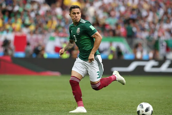 17.06.2018. Moskova, Rusya: Salcedo, futbol FIFA Dünya Kupası Rusya 2018, F Grubu sırasında eylem maç arasında Almanya v Meksika Moskova'da Lujniki Stadyumu.