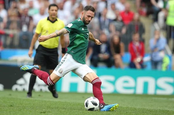 17.06.2018. Moskova, Rusya: Layun eylem, futbol FIFA Dünya Kupası Rusya 2018, F Grubu sırasında Almanya v Meksika Moskova'da Lujniki Stadyumu arasında eşleme.