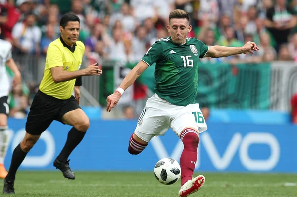 17.06.2018. Moskova, Rusya: FIFA Dünya Kupası Rusya 2018, F Grubu, futbol sırasında eylem arasında Almanya v Meksika Moskova'da Lujniki Stadyumu eşleme.