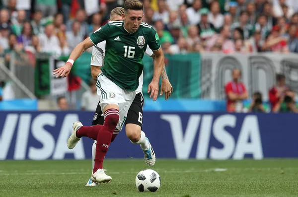 17.06.2018. Moskova, Rusya: Herrera, futbol FIFA Dünya Kupası Rusya 2018, F Grubu sırasında eylem maç arasında Almanya v Meksika Moskova'da Lujniki Stadyumu.