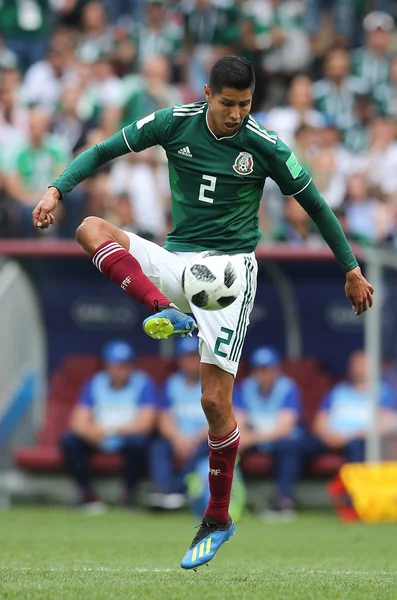 17.06.2018. Moskova, Rusya: Ayala, futbol FIFA Dünya Kupası Rusya 2018, F Grubu sırasında eylem maç arasında Almanya v Meksika Moskova'da Lujniki Stadyumu.