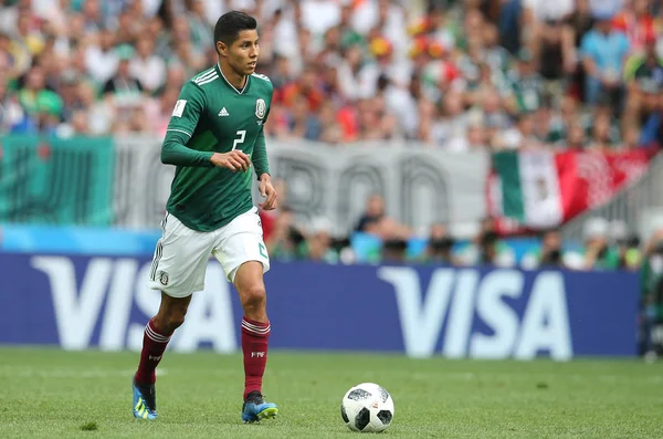 17.06.2018. Moskova, Rusya: Ayala, futbol FIFA Dünya Kupası Rusya 2018, F Grubu sırasında eylem maç arasında Almanya v Meksika Moskova'da Lujniki Stadyumu.