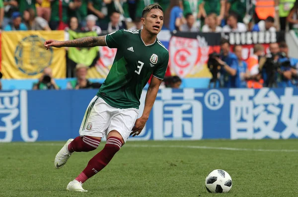 17.06.2018. Moskova, Rusya: Salcedo, futbol FIFA Dünya Kupası Rusya 2018, F Grubu sırasında eylem maç arasında Almanya v Meksika Moskova'da Lujniki Stadyumu.