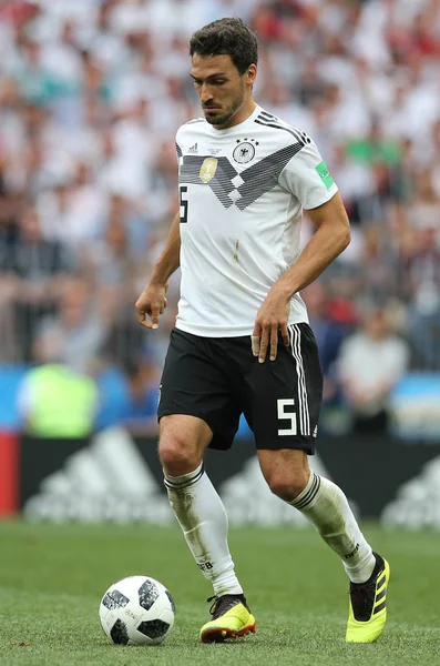 17.06.2018. Moskova, Rusya: FIFA Dünya Kupası Rusya 2018, F Grubu, futbol sırasında eylem Hummel Almanya v Meksika Moskova'da Lujniki Stadyumu arasında eşleme.