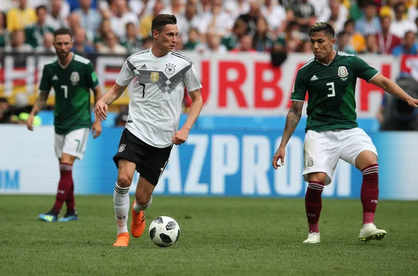 17.06.2018. Moskova, Rusça: Draxler eylem sırasında FIFA Dünya Kupası Rusya 2018, F Grubu, futbol maç arasında Almanya v Meksika Moskova'da Lujniki Stadyumu.