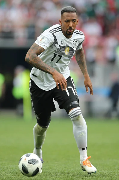 17.06.2018. Moskova, Rusya: Boateng eylem sırasında FIFA Dünya Kupası Rusya 2018, F Grubu, futbol maç arasında Almanya v Meksika Moskova'da Lujniki Stadyumu.