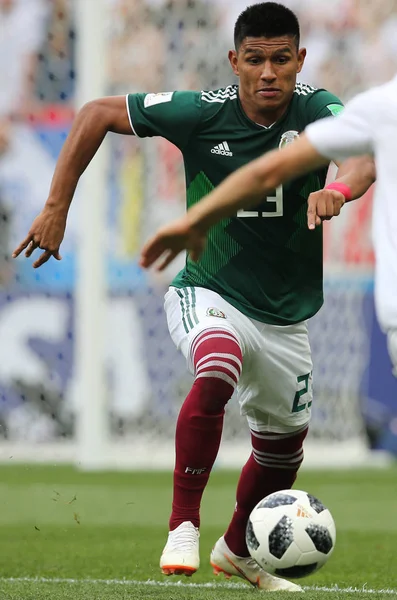 17.06.2018. Moskova, Rusya: Gallardo, futbol FIFA Dünya Kupası Rusya 2018, F Grubu sırasında eylem maç arasında Almanya v Meksika Moskova'da Lujniki Stadyumu.