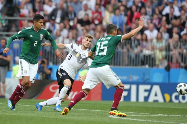 17.06.2018. Moskova, Rusya: Werner eylem sırasında FIFA Dünya Kupası Rusya 2018, F Grubu, futbol maç arasında Almanya v Meksika Moskova'da Lujniki Stadyumu.