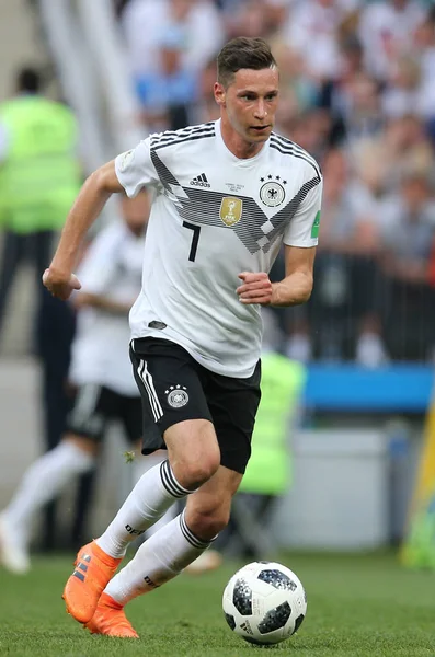 17.06.2018. Moskova, Rusça: Draxler eylem sırasında FIFA Dünya Kupası Rusya 2018, F Grubu, futbol maç arasında Almanya v Meksika Moskova'da Lujniki Stadyumu.