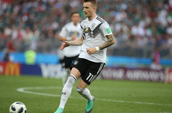 17.06.2018. Moskova, Rusya: Reus eylem sırasında FIFA Dünya Kupası Rusya 2018, F Grubu, futbol maç arasında Almanya v Meksika Moskova'da Lujniki Stadyumu.