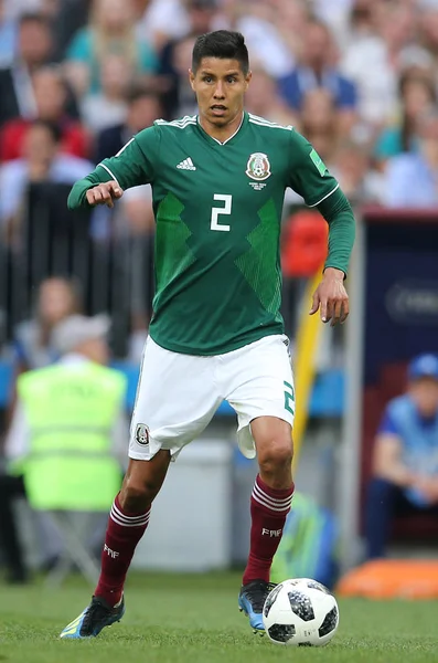 17.06.2018. Moskova, Rusya: Ayala, futbol FIFA Dünya Kupası Rusya 2018, F Grubu sırasında eylem Almanya v Meksika Moskova'da Lujniki Stadyumu arasında eşleme.