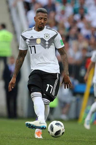 17.06.2018. Moskova, Rusya: Boateng eylem sırasında FIFA Dünya Kupası Rusya 2018, F Grubu, futbol maç arasında Almanya v Meksika Moskova'da Lujniki Stadyumu.