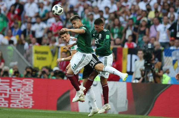 17.06.2018. Moskova, Rusya: Salcedo, futbol FIFA Dünya Kupası Rusya 2018, F Grubu sırasında eylem maç arasında Almanya v Meksika Moskova'da Lujniki Stadyumu.