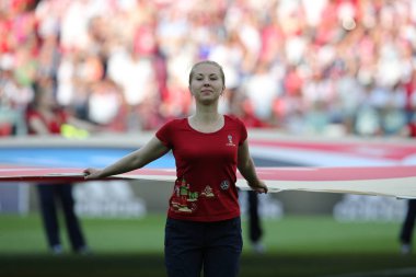 Moskova, Rusya - 19th Haziran 2018: Açılış töreni FIFA Dünya Kupası Rusya 2018, H Grubu, futbol maç Polonya vs Senegal Spartak Stadium Moskova arasında