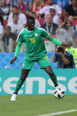 Moskova, Rusya - 19th Haziran 2018: M'Baye Niang eylem sırasında FIFA Dünya Kupası Rusya 2018, H Grubu, futbol maç Polonya vs Senegal Spartak Stadium Moskova arasında