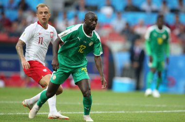 19.06.2018. Moskova, Rusya: FIFA Dünya Kupası Rusya 2018, H Grubu, futbol sırasında eylem arasında Polonya v Spartak stadyumu Moskova'da Senegal'de eşleme.