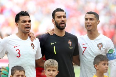 20.06.2018. Moskova, Rusya: Cristiano Ronaldo FIFA Dünya Kupası Rusya 2018, B grubu, futbol sırasında eylem Portekiz V Fas Moskova'da Lujniki Stadyumu arasında eşleme.
