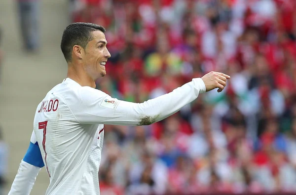 2018 Moskou Russisch Cristiano Ronaldo Actie Tijdens Het Fifa World — Stockfoto