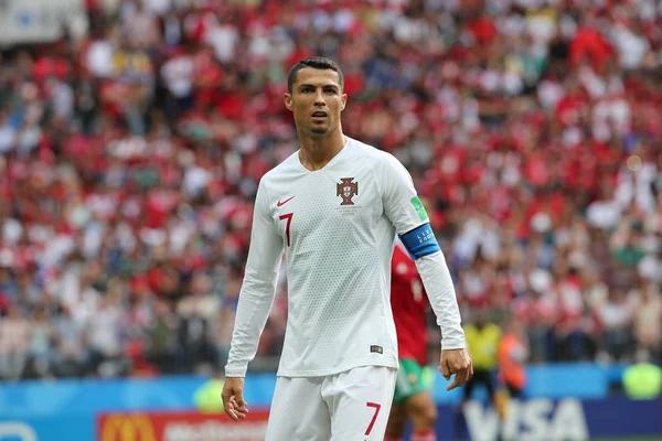 2018 Mosca Russia Cristiano Ronaldo Azione Durante Fifa World Cup — Foto Stock