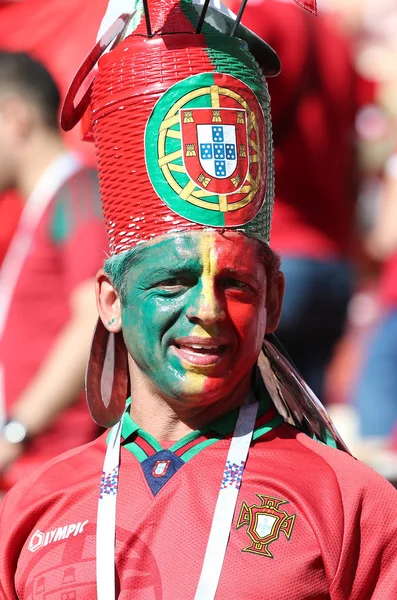 2018 Moskwa Rosyjski Portugalia Fanów Fifa World Cup Rosja 2018 — Zdjęcie stockowe