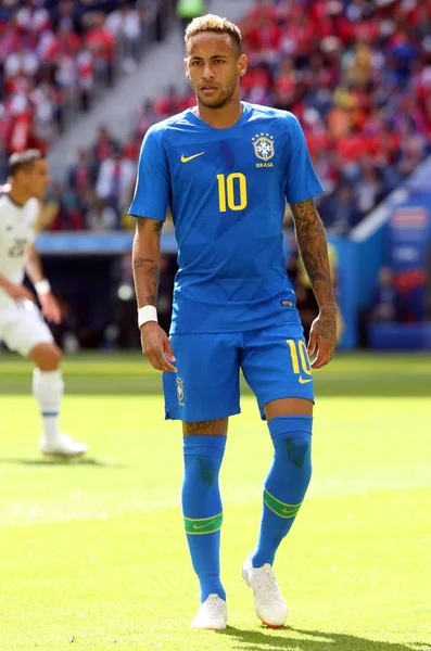 San Petersburg Rusia Junio 2018 Neymar Acción Durante Copa Mundial — Foto de Stock