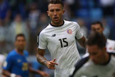 22.06.2018. Saint Petersburg, Rusya: Francisco Calvo eylem sırasında FIFA Dünya Kupası Rusya 2018, E Grubu, futbol Brezilya V Costarica Saint Petersburg Stadyumu arasında eşleme.