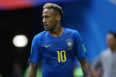 22.06.2018. Saint Petersburg, Rusya: Neymar eylem sırasında FIFA Dünya Kupası Rusya 2018, E Grubu, futbol maç arasında Brezilya V Costarica Saint Petersburg Stadyumu.