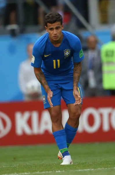 2018 São Petersburgo Rússia Philippe Coutinho Score Gol Celebrate Copa — Fotografia de Stock