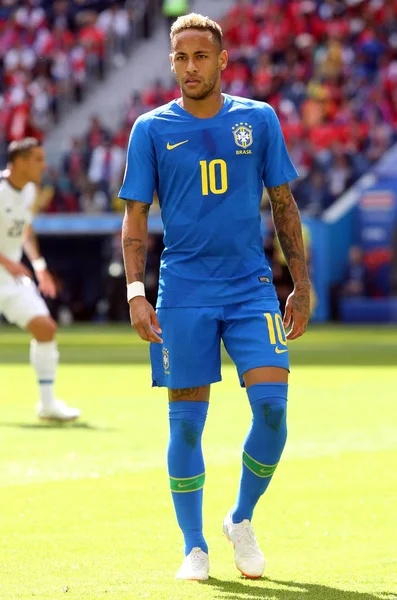 2018 San Petersburgo Rusia Neymar Acción Durante Copa Mundial Fifa — Foto de Stock