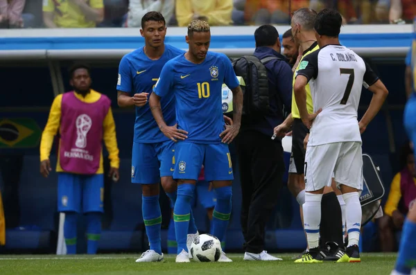22.06.2018. Saint Petersburg, Rusya: Neymar eylem sırasında FIFA Dünya Kupası Rusya 2018, E Grubu, futbol maç arasında Brezilya V Costarica Saint Petersburg Stadyumu.