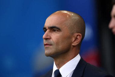 23.06.2018. Moskova, Rusya: Roberto Martinez, FIFA Dünya Kupası Rusya 2018, C grubu, futbol maç arasında Belçika V Tunus Moskova Stadı Spartak stadyumu