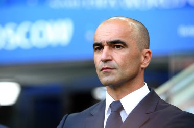 23.06.2018. Moskova, Rusya: Roberto Martinez, Belçika koç, FIFA Dünya Kupası Rusya 2018, C grubu, futbol Belçika V Tunus Moskova Stadı Spartak Stadyumu arasında eşleme
