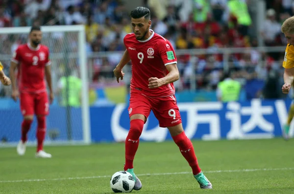 23.06.2018. Moskova, Rusya: sanagüzel Badri eylem FIFA Dünya Kupası Rusya 2018, C grubu, futbol sırasında Belçika V Tunus Moskova Stadı Spartak Stadyumu arasında eşleme