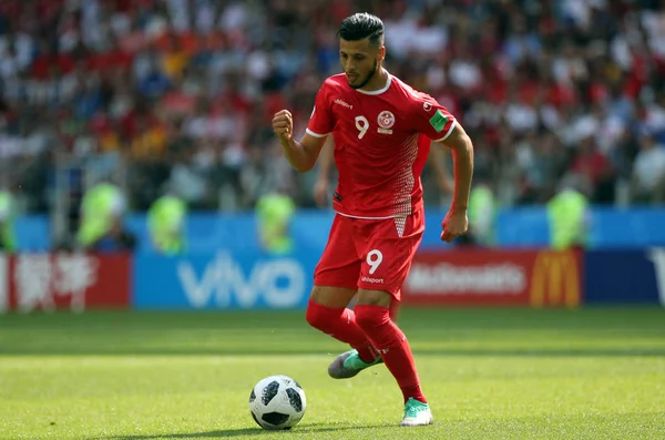 23.06.2018. Moskova, Rusya: sanagüzel Badri eylem FIFA Dünya Kupası Rusya 2018, C grubu, futbol sırasında Belçika V Tunus Moskova Stadı Spartak Stadyumu arasında eşleme